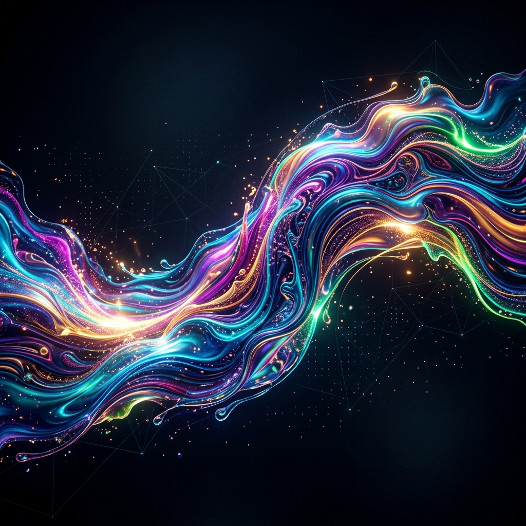 8K HDR abstract wave